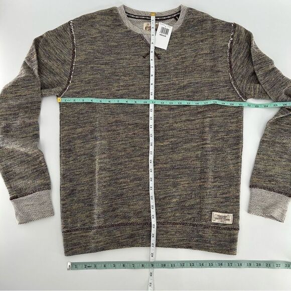 Third & Army Long Sleeve Pullover Crewneck Yellow Grey Sweater NWT Medium - Picture 6 of 7